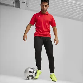 Puma teamGOAL Poloshirt Herren 01 red/white/fast red L