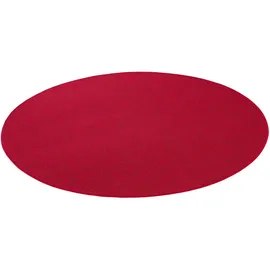 Snapstyle Feinschlingen Velour Teppich Strong Rot Rund