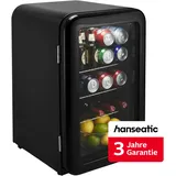 Hanseatic HBC68ERBH Getränkekühlschrank (70 l, 680 mm hoch, Schwarz)