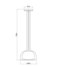 GLOBO Pendelleuchte 1-flg. 38 cm rund schwarz