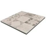 EHL Terrassenplatte Mosaik  (60 x 60 x 4 cm, Grau, Beton)