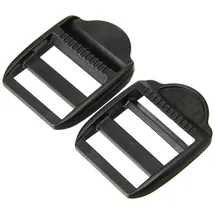 Prym Klemm-Leiterschnallen, 25mm, schwarz, 100% Kunststoff, Zubehör, Taschenzubehör