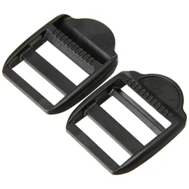 Prym Klemm-Leiterschnallen, 25mm, schwarz, 100% Kunststoff, Zubehör, Taschenzubehör