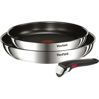 Tefal Bratpfannen Kochgeschirr Ingenio Emotion 2er Set Abnehmb - Silber
