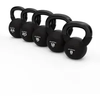 Atletica Kettlebells Set Basic 8kg 12kg 16kg 20kg 24kg schwarz