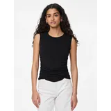 Pieces PCMADISON SL RUCHING TOP NOOS BC Schwarz L
