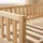 ecomi Kinderbett mit Rausfallschutz 90 x 200 cm Kiefer massiv natur