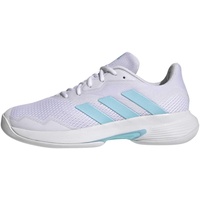 adidas Damen CourtjamControlTennis Tennisschuh, FTWR White/Bliss Blue/FTWR White, 42 2/3