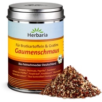 Herbaria Gaumenschmaus bio M-Dose - fertiges Bio-Bratkartoffelgewürz für Kartoffeln & Gratin - mit erlesenen Gewürzen - in nachhaltiger Aromaschutz-Dose , 100g (1er Pack)