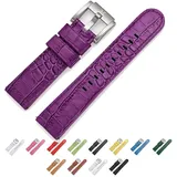 TW Steel Marc Coblen Armband Uhrenband Uhrenarmband Leder 22 MM Kroko Violett LB_V_K_S