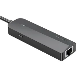 Vention 3-Port USB 2.0 Hub mit 100M Ethernet Adapter 0.15M Schwarz