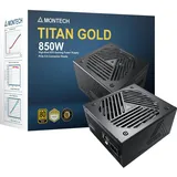 Montech Titan 850W - 80 PLUS & Cybenetics Gold, modular, PCIe 5.0 - 850 Watt (850 W), PC Netzteil, Schwarz