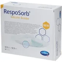 Hartmann Resposorb Silicone Border 12,5x12,5cm Compresses 10 pc(s)