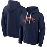Fanatics Kapuzenpullover FANATICS "Fanatics Hoodie New England Patriots Gradient Fleece", Damen, Gr. M, blau, 100% Baumwolle, Pullover Kapuzenpullover