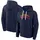 Fanatics Kapuzenpullover FANATICS "Fanatics Hoodie New England Patriots Gradient Fleece", Damen, Gr. M, blau, 100% Baumwolle, Pullover Kapuzenpullover