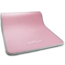 DH FitLife DH-FitLife Yogamatte mit Tragegurt, pink/grau, 1 cm Gymnastikmatte extra reißfest, rutschfest und dick, Workout Matte (pink)