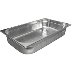 Perforierter Gastronormbehälter aus Edelstahl GN 1/1 200 mm Vogue