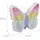 Relaxdays Pinata Schmetterling 48 cm x 58 cm x 10 cm Mehrfarbig