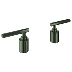 Hebelgriffe Atrio Private Collection 48651, Rändelstruktur, für 25224, hard graphite gebürstet