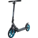 Star Scooter Alu City Tretroller klappbar ab 6 -7 Jahre | 205mm Wave Schwarz Schwarz