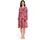 Cartoon Volantkleid Damen mit Rüschen Violett/Rot 38