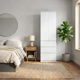home collective Mehrzweckschrank 50 x 40 x 180 cm Weiß