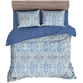 Traumschlaf Burano Ornamental Blau 240 x 220 cm + 2 x 80 x 80 cm
