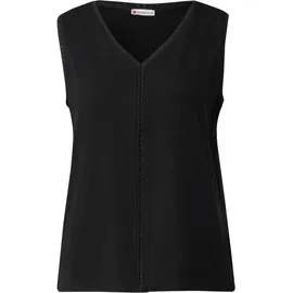 STREET ONE Damen, Jersey-Top mit Häkeldetails - 36