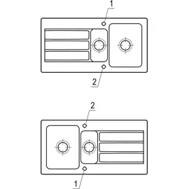 Villeroy & Boch Architectura 60 XR graphite + Excenterbetätigung
