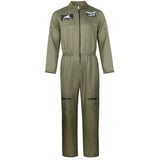 kostüm Herren Kampfjet Pilot Aviator Playsuit Army Armee Bundeswehr Party Halloween Cosplay ArmeeGröß s - S