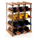Proregal Weinregal Braun, Holz, Kiefer, Rechteckig, 32.5x42.5x24.5 cm, Wohnzimmer, Regale, Weinregale