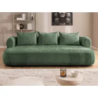 Home affaire Big-Sofa LUSSAC 4-Sitzer Design-Sofa mit Zierkissen, Maße B/T/H: 242/123/78 cm, hoher Sitzkomfort und modernes Design, Sofa ohne Bettfunktion grün