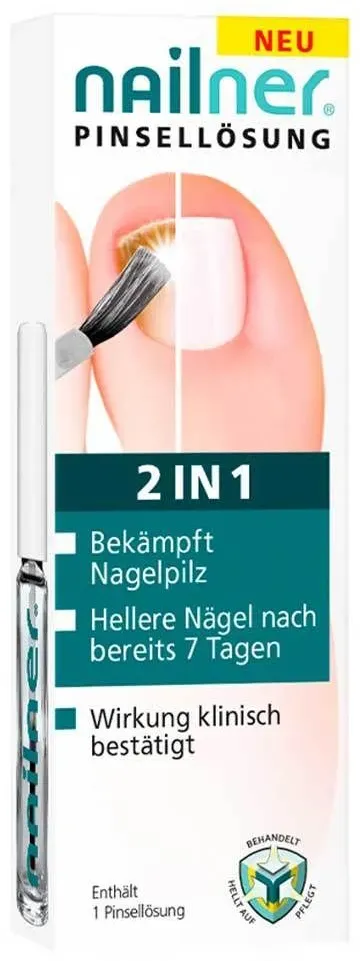 Nailner 2 in 1 Nagelpilz Pinsellösung für gesündere, hellere Nägel Lösung 5 ml 5 ml Lösung