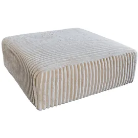 KAWOLA Hocker WIOLO SOFT Cord 0 x 0 x 0 cm Cremeweiß
