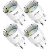 ghome Smart-Home-Steckdose Weiß 4 St.
