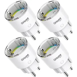 ghome Smart-Home-Steckdose Weiß 4 St.