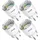 ghome Smart-Home-Steckdose Weiß 4 St.