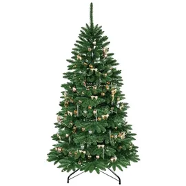 QLS Weihnachtsbaum künstlich 120cm Tannenbaum mit Ständer Christbaum Fichte NK13,