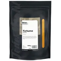 UBENA Gewürz, Ubena Kurkuma gemahlen leuchtend gelbe Farbe Zipbeutel 1000g