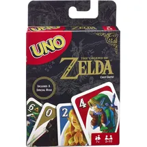 Mattel Games UNO The Legend of Zelda, Kartenspiel für den Familienabend mit Grafiken aus The Legend of Zelda und Sonderregeln