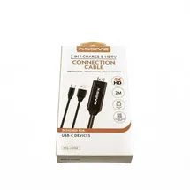 COFI 2-in-1-Lade- und HDTV Verbindungskabel USB-C 4K/HD 2m