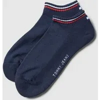 Sneakersocken mit Kontraststreifen im 2er-Pack, Marine, 39/42