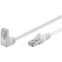 Goobay CAT 5e Patchkabel 1x 90° gewinkelt, F/UTP weiß