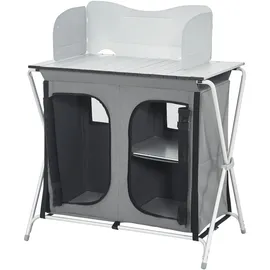 [en.casa] Campingtisch Tullinge Dunkelgrau