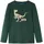 vidaXL Kinder Langarmshirt Dinosaurier Druck Langarm T-Shirt Jungen Dunkelgrün 116 - 116