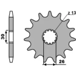 PBR Standard-Stahlkettenrad 2130 - 525