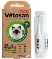 Clement Thekan Anti-Puces Anti-Tiques Chat et Chaton 2 Pipettes Pipette(S) Unidose(S) ml