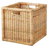 BestOnlineDeals01 BRANÄS Korb, Rattan, 32x34x32 cm, für Zuhause & Büro, Aufbewahrungsboxen & Körbe, kleine Aufbewahrung & Organizer