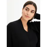 bonprix Longstrickjacke Schwarz 56/58