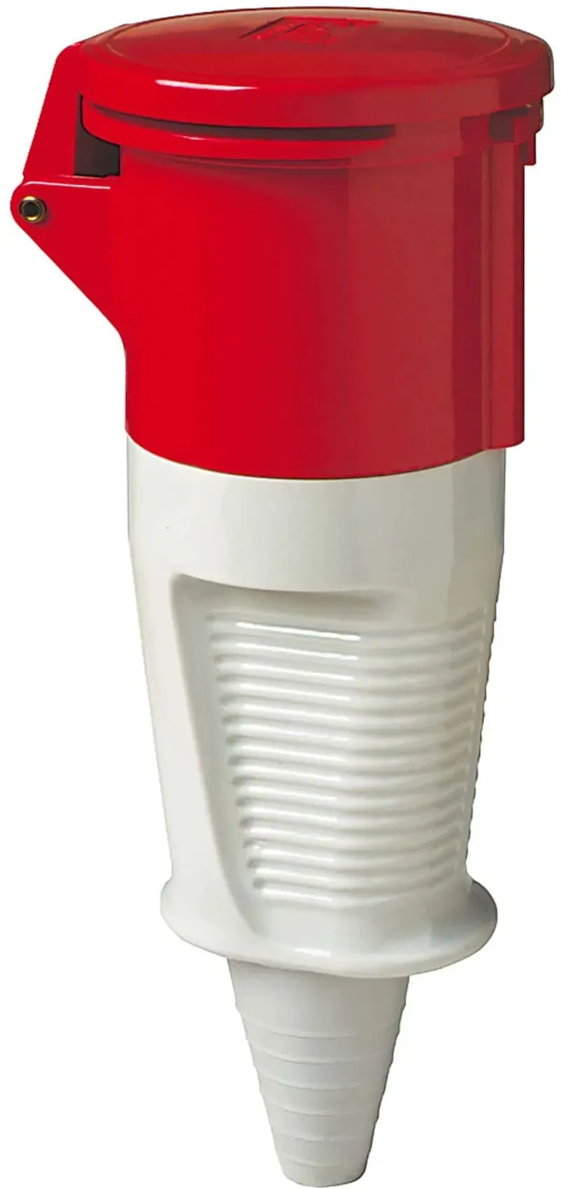 Walther Electric 360406P Kupplung, 63A, 4P, 6h mit außenliegendem Kabelknickschutz und Pilotkontakt